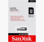SanDisk Ultra Flair 32GB, USB 3.0 Flash Drive, 150MB