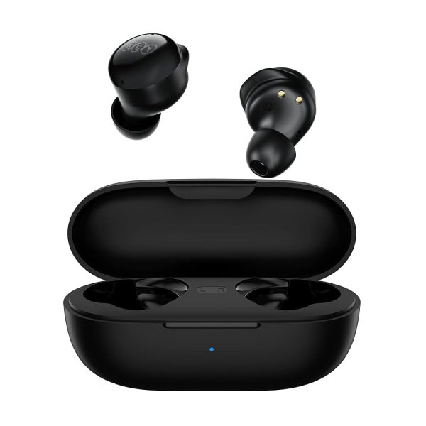 QCY BH21Q17A T17 True Wireless Earbuds, 26H Playtime, Bluetooth 5.3, Black, White