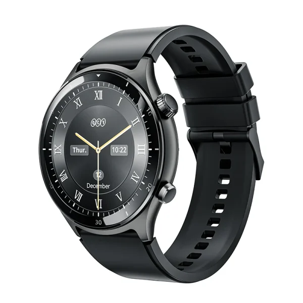 QCY WA23S7A Active GT Bluetooth Smartwatch, Black, Silver Gray