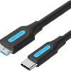 Vention USB 3.0 C Male to Micro-B Male 2A Cable 1M Black CQABF