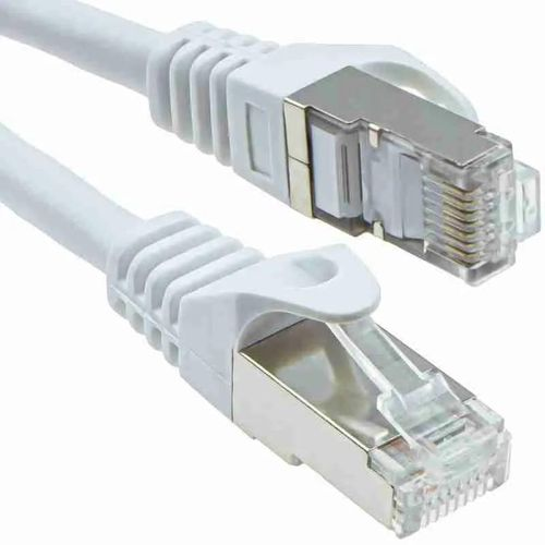 1M Cat6A 10G UTP 24 AWG PVC Round Patch Cord White NCB-6AUWHIR1 1