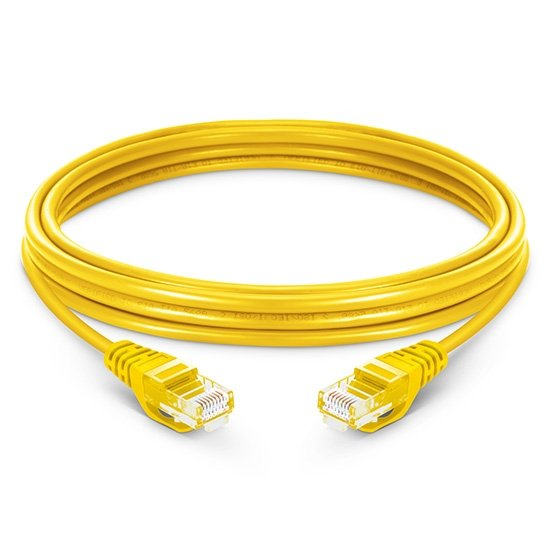 D-Link 1M Cat6A 10G UTP 24 AWG PVC Round yellow Patch Cord NCB-6AUYELR1 1