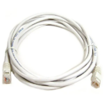 Cat6A 3M 10G UTP 24 AWG PVC White Round Patch Cord NCB-6AUWHIR1 3
