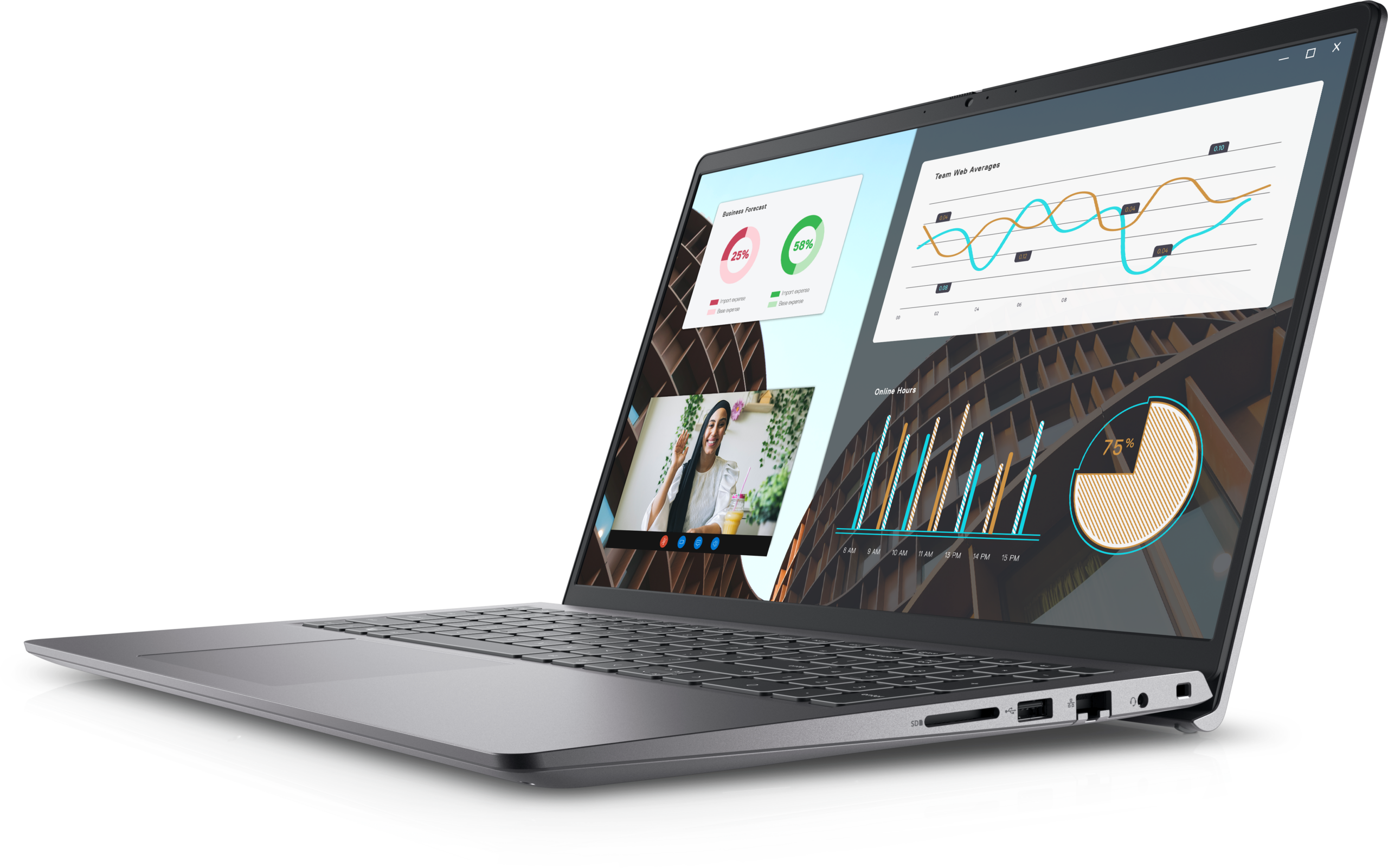 Dell Vostro 3530, Intel Core i3 1305U, 8GB DDR4 RAM, 512GB SSD, Ubuntu, 15.6" FHD - Model No: N1612QVNB3530EMEA - Image 2