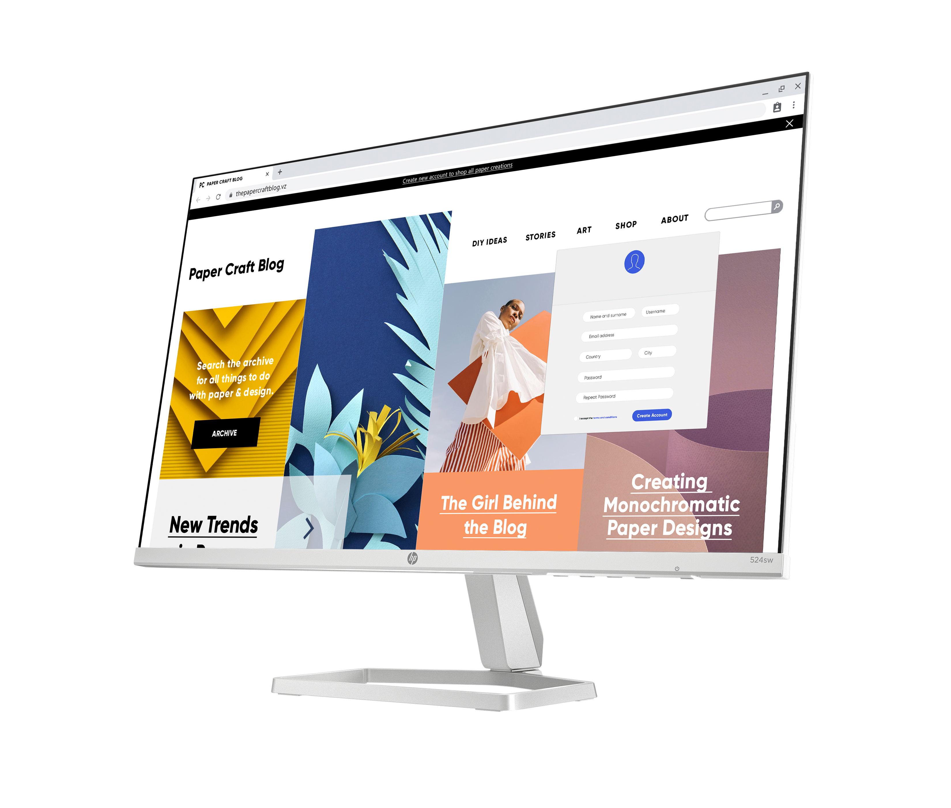 HP 524sw Series 5 23.8" FHD Monitor