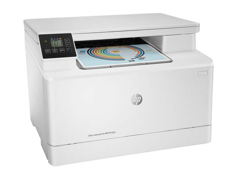 HP Color LaserJet Pro MFP M182n Printer, Print/Copy/Scan, Ethernet/USB - Model No: 7KW54A - Image 2