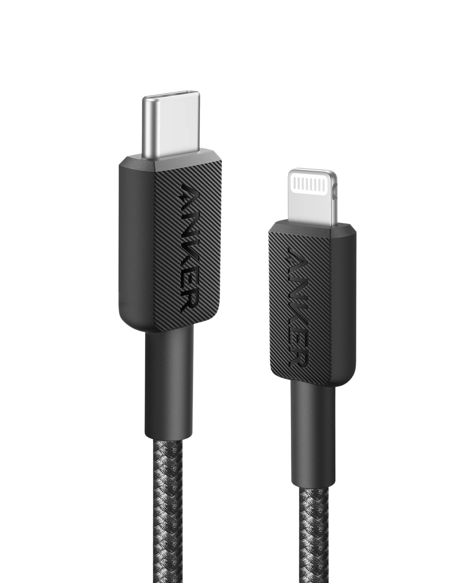Anker 322 USB-C to Lightning Cable (3ft Braided) Black