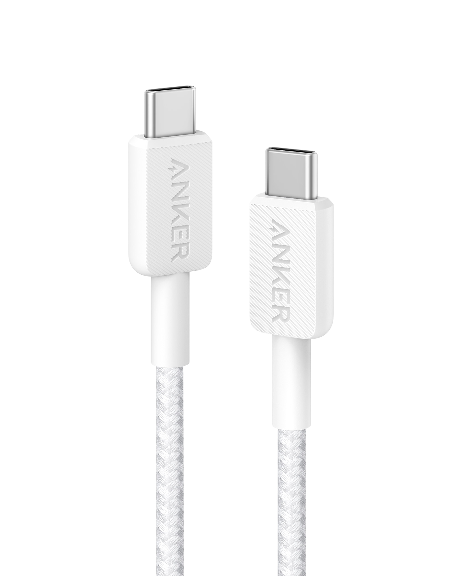 Anker 322 USB-C to Lightning Cable (3ft Braided) White