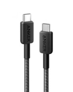 Anker 322 USB-C to USB-C Cable (3ft, 60W, Braided) Black