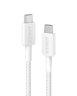 Anker 322 USB-C to USB-C Cable (3ft, 60W, Braided) White