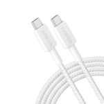 Anker 322 USB-C to USB-C Cable (6ft, 60W, Braided) White