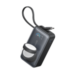 Anker MagGo Power Bank (10K, 30W, Built-in USB-C Cable, Made for Apple Watch) Black
