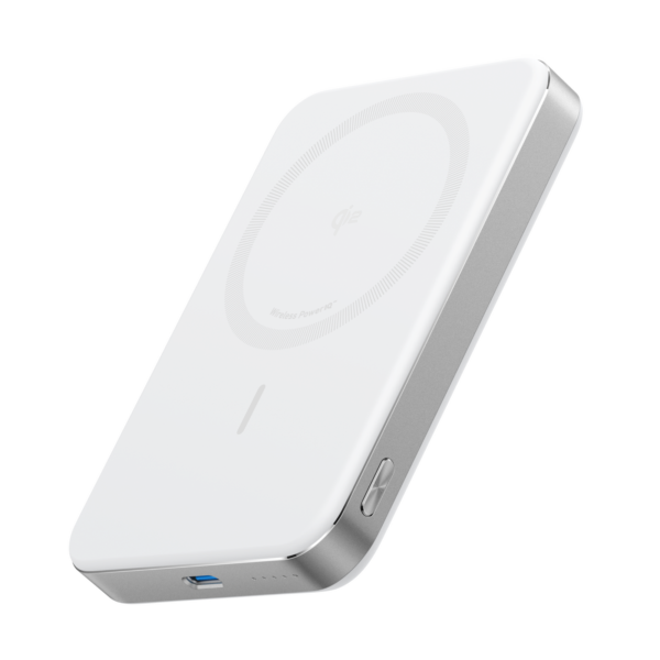 Anker MagGo Power Bank (10K, Magnetic Wireless) White
