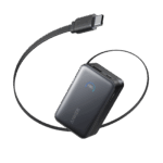 Anker Nano Power Bank (10K, 45W, Built-in Retractable USB-C Cable) Black