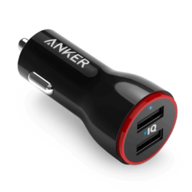 Anker PowerDrive 2 24W 2-Port Car Charger Black