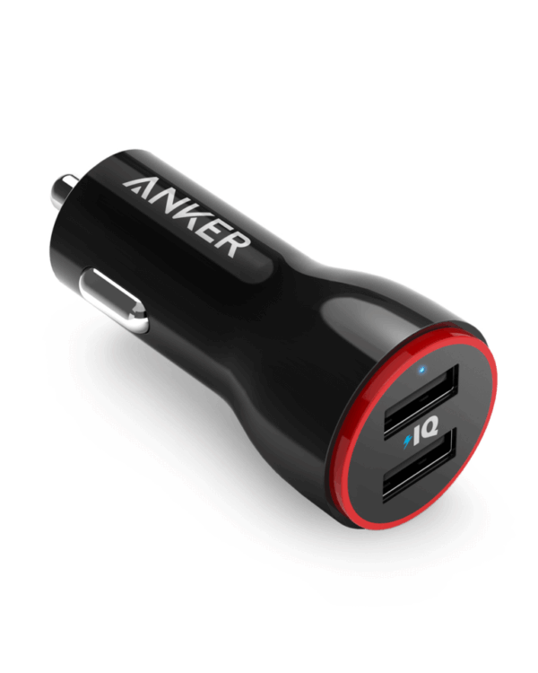 Anker PowerDrive 2 24W 2-Port Car Charger Black