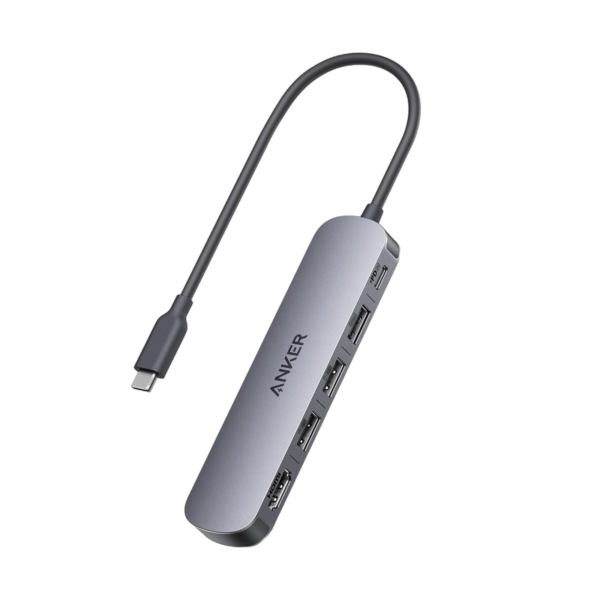 Anker USB-C Hub (5-in-1, 4K HDMI) Gray