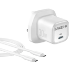 Anker Zolo Charger (30W, PD 3.0, with 1.0m C to C Cable) White