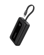 Anker Zolo Wireless Power Bank (10K, 30W, Built-in USB-C Cable) Black