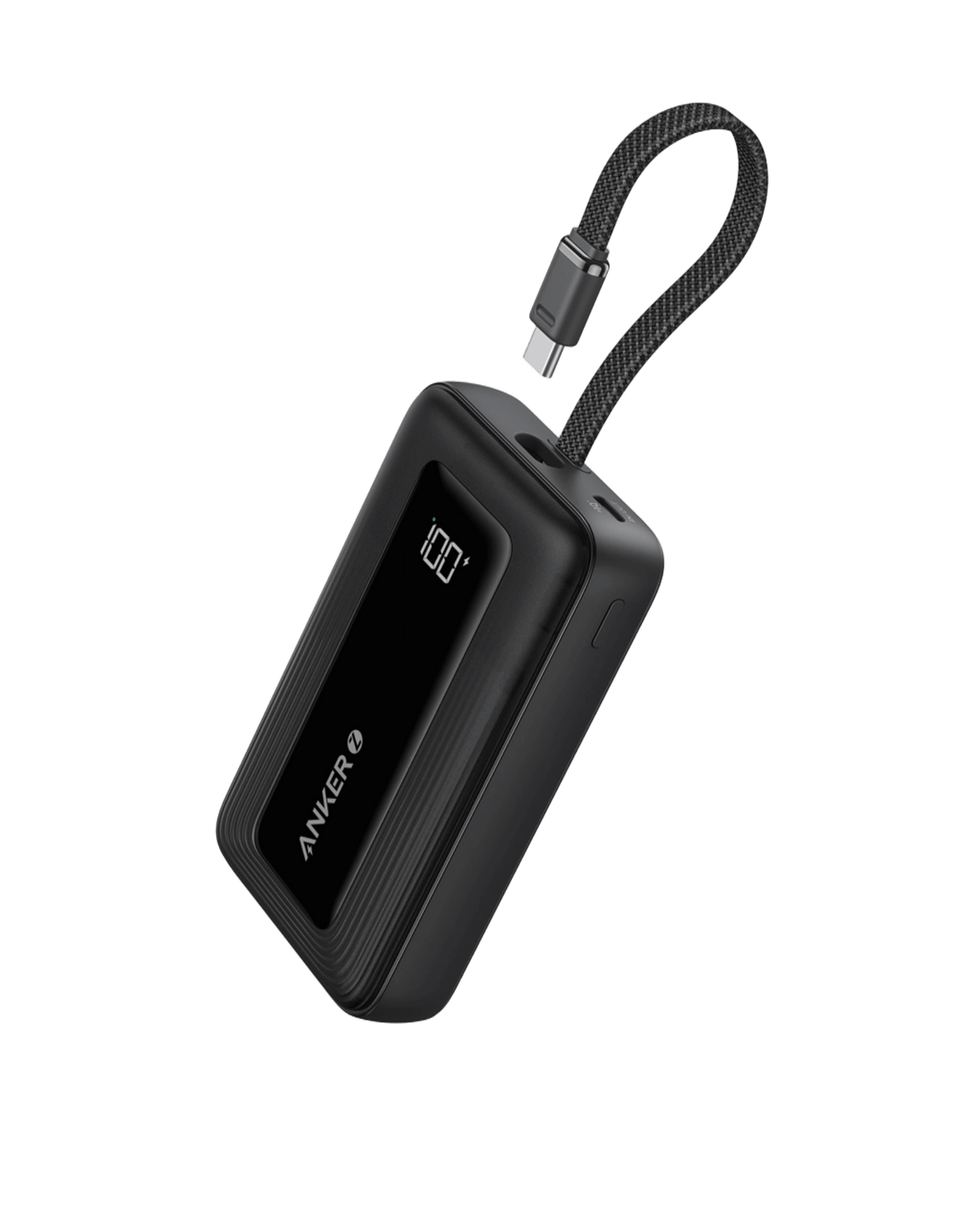 Anker Zolo Wireless Power Bank (10K, 30W, Built-in USB-C Cable) Black