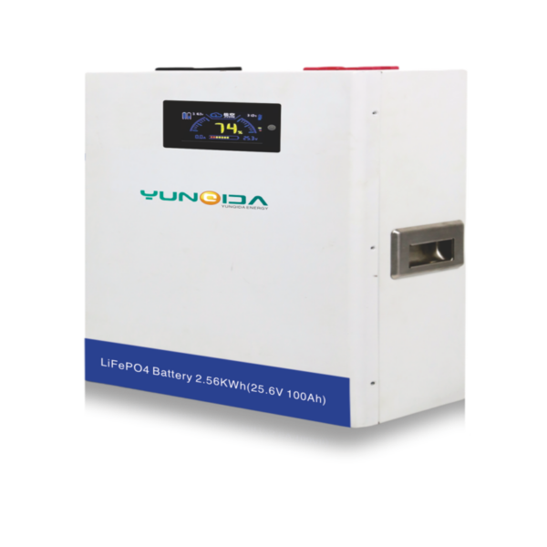 Yunqida YQD-256100-LFO 2.56kWh Lithium Battery (25.6V, 100Ah)